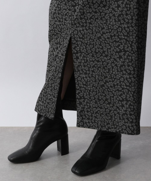 LOWRYS FARM（ローリーズファーム）の「ヒョウガラジャガードスカート　254744（スカート・レディース・ブラック/ベージュ・FREE）」の11枚目の写真