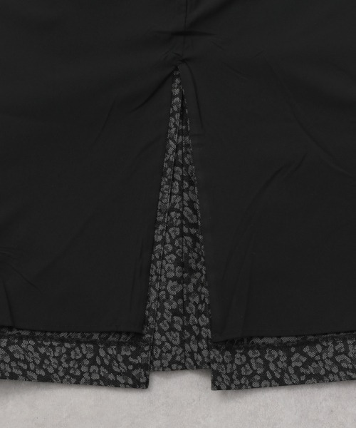 LOWRYS FARM（ローリーズファーム）の「ヒョウガラジャガードスカート　254744（スカート・レディース・ブラック/ベージュ・FREE）」の13枚目の写真