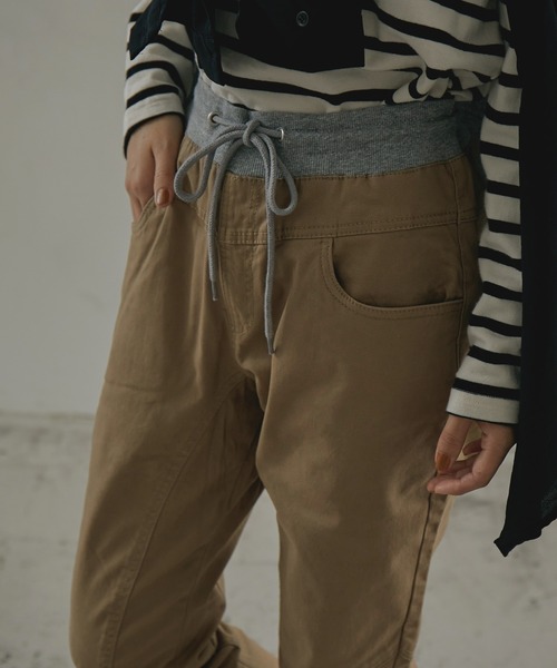 Fashion Letter(ファッションレター)の「ストレッチサルエルパンツ(その他パンツ・レディース・ブラック/ベージュ/カーキ・LL/3L/4L/L/M)」の15枚目の写真