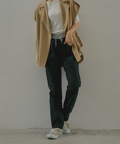 Fashion Letter(ファッションレター)の「ストレッチサルエルパンツ(その他パンツ・レディース・ブラック/ベージュ/カーキ・LL/3L/4L/L/M)」の16枚目の写真