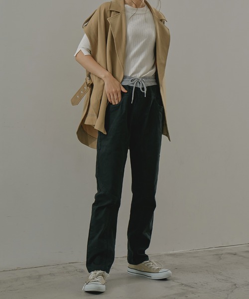Fashion Letter(ファッションレター)の「ストレッチサルエルパンツ(その他パンツ・レディース・ブラック/ベージュ/カーキ・LL/3L/4L/L/M)」の19枚目の写真