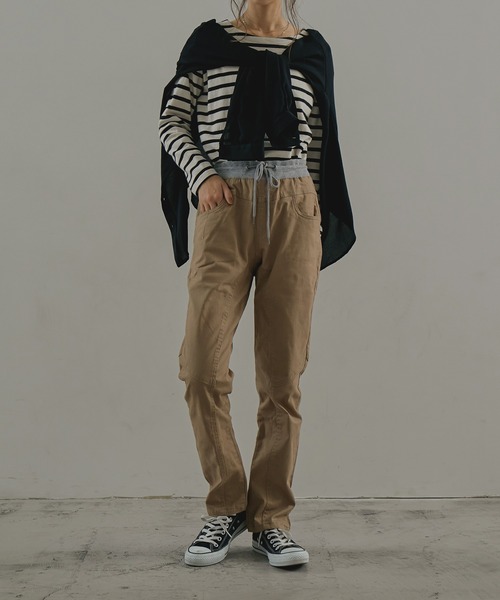 Fashion Letter(ファッションレター)の「ストレッチサルエルパンツ(その他パンツ・レディース・ブラック/ベージュ/カーキ・LL/3L/4L/L/M)」の11枚目の写真