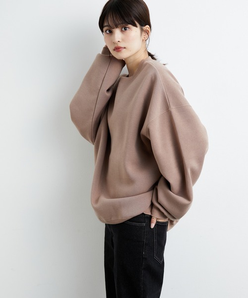 JUNRED(ジュンレッド)の「ファインスウェットルーズプルオーバー(スウェット・メンズ・チャコールグレー/ベージュ/ブルー/キナリ・S/M/L)」の7枚目の写真