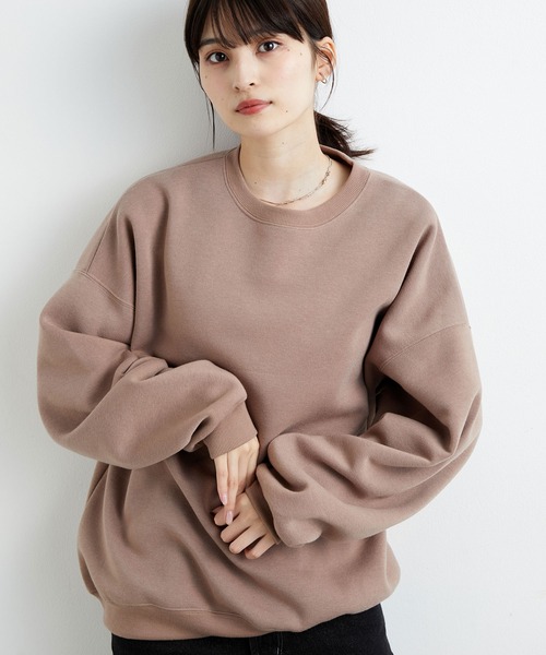 JUNRED(ジュンレッド)の「ファインスウェットルーズプルオーバー(スウェット・メンズ・チャコールグレー/ベージュ/ブルー/キナリ・S/M/L)」の12枚目の写真