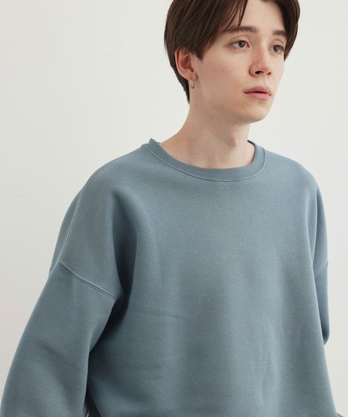 JUNRED(ジュンレッド)の「ファインスウェットルーズプルオーバー(スウェット・メンズ・チャコールグレー/ベージュ/ブルー/キナリ・S/M/L)」の17枚目の写真
