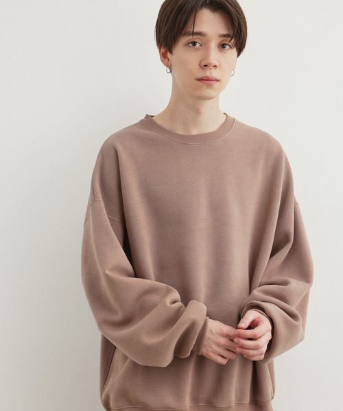 JUNRED(ジュンレッド)の「ファインスウェットルーズプルオーバー(スウェット・メンズ・チャコールグレー/ベージュ/ブルー/キナリ・S/M/L)」の19枚目の写真