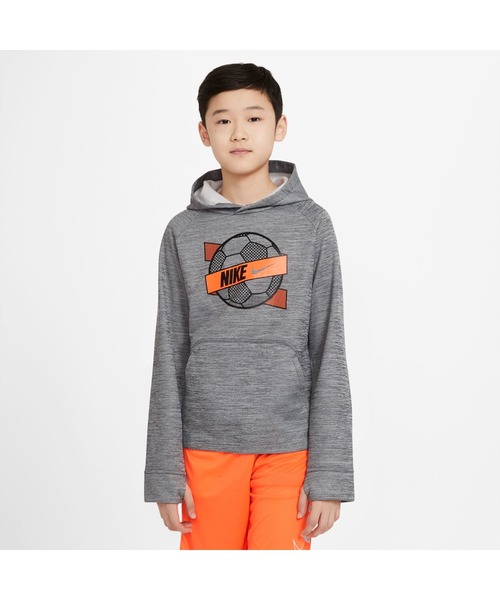 NIKE(ナイキ)の「ナイキ NIKE ナイキ YTH TF スポーツ グラフィック プルオーバー L/S フーディ(パーカー・キッズ・グレー/ブルー/レッド・140cm/150cm/160cm/130cm)」の2枚目の写真