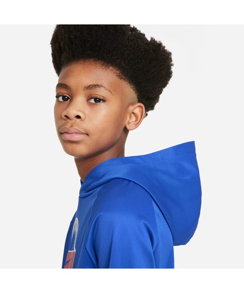 NIKE(ナイキ)の「ナイキ NIKE ナイキ YTH TF スポーツ グラフィック プルオーバー L/S フーディ(パーカー・キッズ・グレー/ブルー/レッド・140cm/150cm/160cm/130cm)」の7枚目の写真