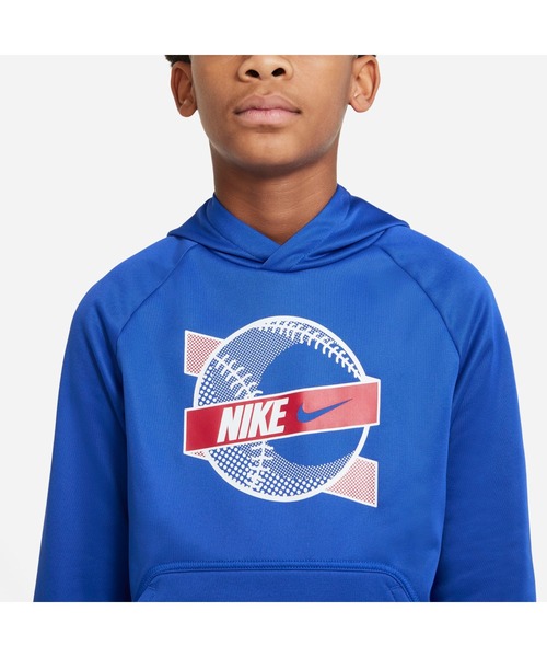 NIKE(ナイキ)の「ナイキ NIKE ナイキ YTH TF スポーツ グラフィック プルオーバー L/S フーディ(パーカー・キッズ・グレー/ブルー/レッド・140cm/150cm/160cm/130cm)」の8枚目の写真