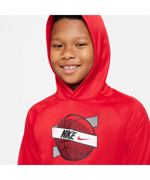 NIKE(ナイキ)の「ナイキ NIKE ナイキ YTH TF スポーツ グラフィック プルオーバー L/S フーディ(パーカー・キッズ・グレー/ブルー/レッド・140cm/150cm/160cm/130cm)」の11枚目の写真