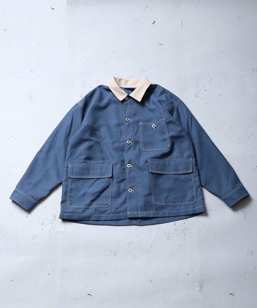 SPINNS（スピンズ）の「フェイクスウェード カバーオール（カバーオール・メンズ・ブルー/グレー系その他/グリーン系その他・ONESIZE）」の13枚目の写真