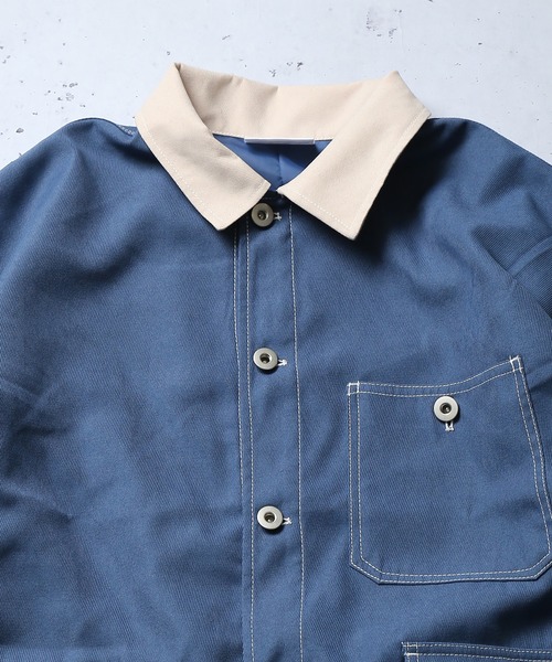 SPINNS（スピンズ）の「フェイクスウェード カバーオール（カバーオール・メンズ・ブルー/グレー系その他/グリーン系その他・ONESIZE）」の17枚目の写真