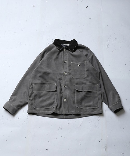 SPINNS（スピンズ）の「フェイクスウェード カバーオール（カバーオール・メンズ・ブルー/グレー系その他/グリーン系その他・ONESIZE）」の8枚目の写真