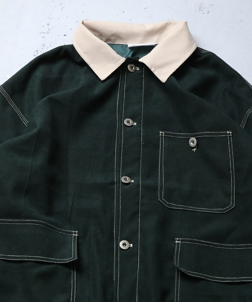 SPINNS（スピンズ）の「フェイクスウェード カバーオール（カバーオール・メンズ・ブルー/グレー系その他/グリーン系その他・ONESIZE）」の12枚目の写真