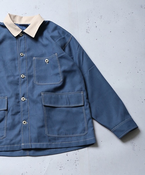 SPINNS（スピンズ）の「フェイクスウェード カバーオール（カバーオール・メンズ・ブルー/グレー系その他/グリーン系その他・ONESIZE）」の14枚目の写真