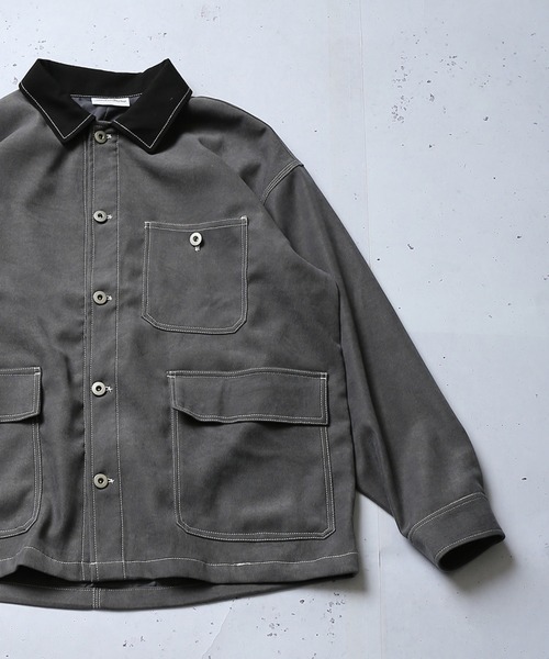 SPINNS（スピンズ）の「フェイクスウェード カバーオール（カバーオール・メンズ・ブルー/グレー系その他/グリーン系その他・ONESIZE）」の10枚目の写真