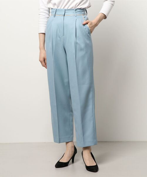 N.（N. Natural Beauty Basic）（エヌエヌナチュラルビューティーベーシック）の「【S Size Line】パイピングストレートパンツ（その他パンツ・レディース・ブルー/グレー系その他/グリーン・MEDIUM/SMALL）」の15枚目の写真