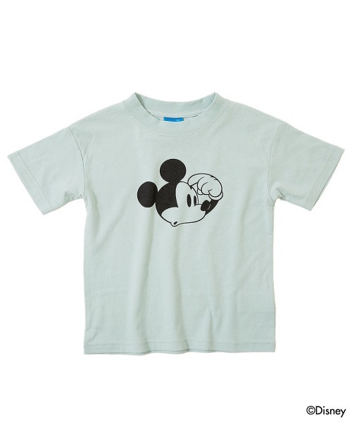 Disney(ディズニー)の「ディズニー ミッキー/Tシャツ(Tシャツ/カットソー・キッズ・スミクロ/グレー系その他/サックスブルー・80cm/90cm/100cm/110cm/120cm/130cm/140cm/150cm/160cm)」の12枚目の写真