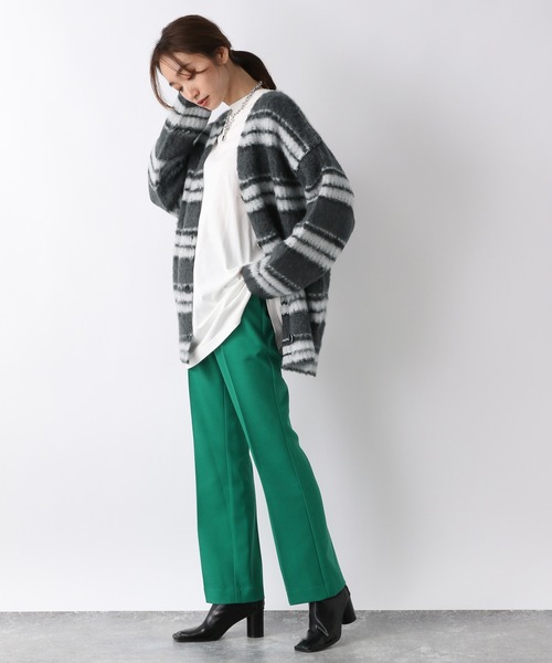 JEANASIS（ジーナシス）の「サスティナブルウールライクカラーフレアパンツ/260848（その他パンツ・レディース・ブラック/ライトグレー/グリーン/ピンク・SMALL/MEDIUM）」の22枚目の写真