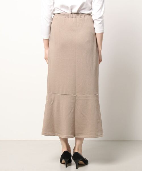 ehka sopo(エヘカソポ)の「スウェットマーメイドスカート セットアップ可能(スカート・レディース・キナリ/チャコール/ベージュ・フリ-)」の5枚目の写真