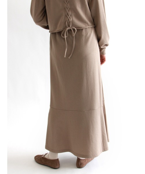 ehka sopo(エヘカソポ)の「スウェットマーメイドスカート セットアップ可能(スカート・レディース・キナリ/チャコール/ベージュ・フリ-)」の14枚目の写真