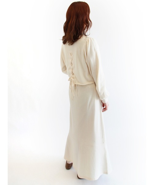 ehka sopo(エヘカソポ)の「スウェットマーメイドスカート セットアップ可能(スカート・レディース・キナリ/チャコール/ベージュ・フリ-)」の12枚目の写真