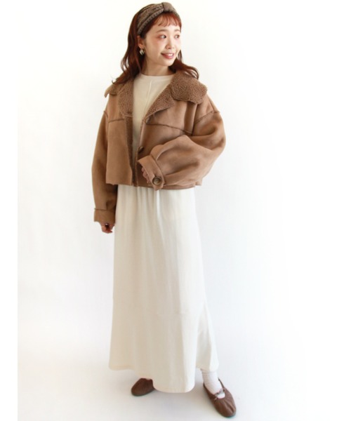 ehka sopo(エヘカソポ)の「スウェットマーメイドスカート セットアップ可能(スカート・レディース・キナリ/チャコール/ベージュ・フリ-)」の7枚目の写真