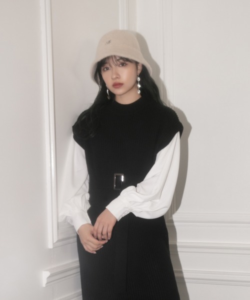 ANDGEEBEE（アンジービー）の「シャギーバケットハット（ハット・レディース・ブラック/ライトベージュ・FREE）」の10枚目の写真