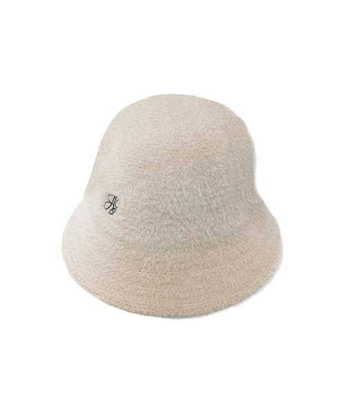 ANDGEEBEE（アンジービー）の「シャギーバケットハット（ハット・レディース・ブラック/ライトベージュ・FREE）」の7枚目の写真