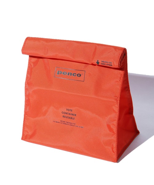 PENCO(ペンコ)の「penco/ペンコ ToGoサック ポーチ 紙袋風(ポーチ・メンズ・ホワイト/ベージュ/ダークグリーン/オレンジ/ネイビー/ブラック・FREE)」の6枚目の写真