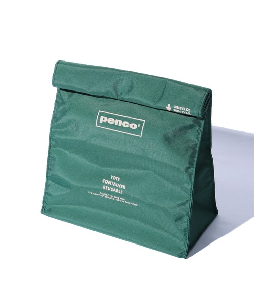 PENCO(ペンコ)の「penco/ペンコ ToGoサック ポーチ 紙袋風(ポーチ・メンズ・ホワイト/ベージュ/ダークグリーン/オレンジ/ネイビー/ブラック・FREE)」の1枚目の写真