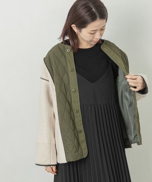 URBAN RESEARCH Sonny Label（アーバンリサーチサニーレーベル）の「キルティング切り替えブルゾン（ブルゾン・レディース・ブラック/カーキ/ブラウン系その他・FREE）」の5枚目の写真