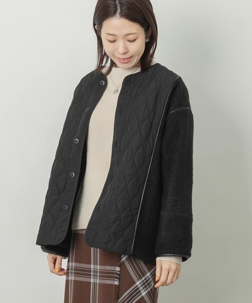 URBAN RESEARCH Sonny Label（アーバンリサーチサニーレーベル）の「キルティング切り替えブルゾン（ブルゾン・レディース・ブラック/カーキ/ブラウン系その他・FREE）」の10枚目の写真