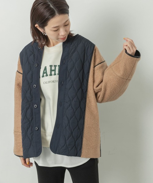 URBAN RESEARCH Sonny Label（アーバンリサーチサニーレーベル）の「キルティング切り替えブルゾン（ブルゾン・レディース・ブラック/カーキ/ブラウン系その他・FREE）」の12枚目の写真