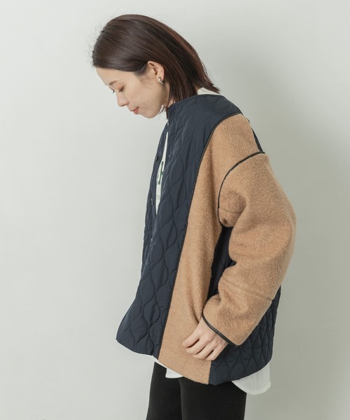 URBAN RESEARCH Sonny Label（アーバンリサーチサニーレーベル）の「キルティング切り替えブルゾン（ブルゾン・レディース・ブラック/カーキ/ブラウン系その他・FREE）」の14枚目の写真