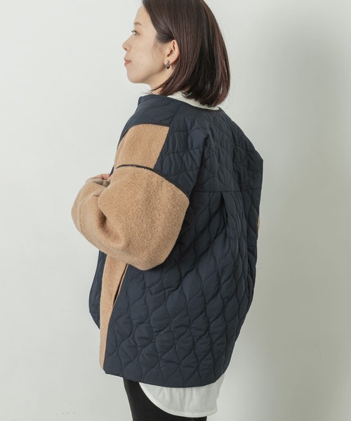 URBAN RESEARCH Sonny Label（アーバンリサーチサニーレーベル）の「キルティング切り替えブルゾン（ブルゾン・レディース・ブラック/カーキ/ブラウン系その他・FREE）」の15枚目の写真