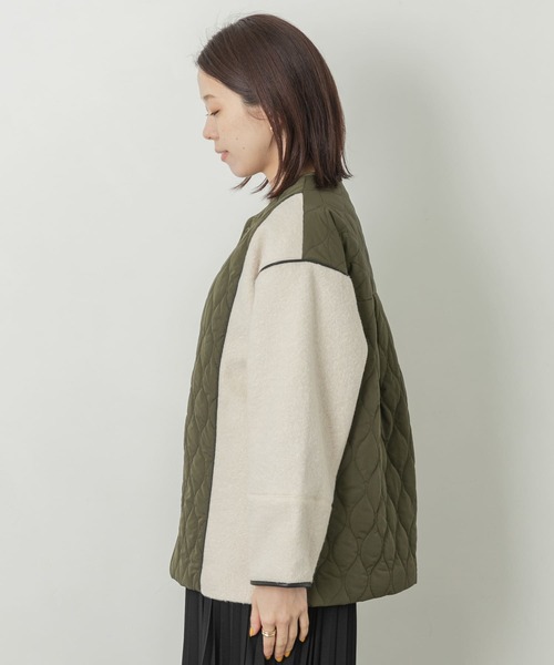 URBAN RESEARCH Sonny Label（アーバンリサーチサニーレーベル）の「キルティング切り替えブルゾン（ブルゾン・レディース・ブラック/カーキ/ブラウン系その他・FREE）」の18枚目の写真