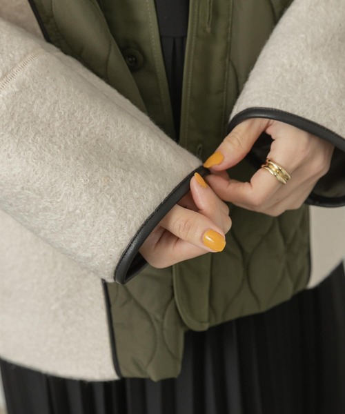 URBAN RESEARCH Sonny Label（アーバンリサーチサニーレーベル）の「キルティング切り替えブルゾン（ブルゾン・レディース・ブラック/カーキ/ブラウン系その他・FREE）」の20枚目の写真