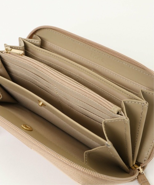 ikka（イッカ）の「3color ラウンドタバイレ 長財布（財布・レディース・ブラック/ベージュ/グリーン・FREE）」の12枚目の写真