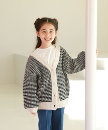 【キッズ】アソート柄ニットカーデ/263062