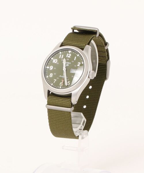 72 SEIKO 時計　セイコーファイブ　メンズ　自動巻き　ミリタリー　カーキ SEIKO5 セイコー5 腕時計 メンズ 自動巻き 手巻付き ミリタリー