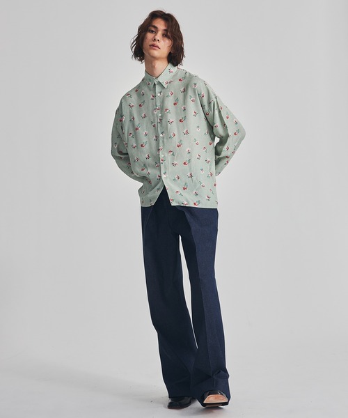 JIEDA（ジエダ）の「FLOWER OVERSIZED SHIRT L/S（シャツ/ブラウス