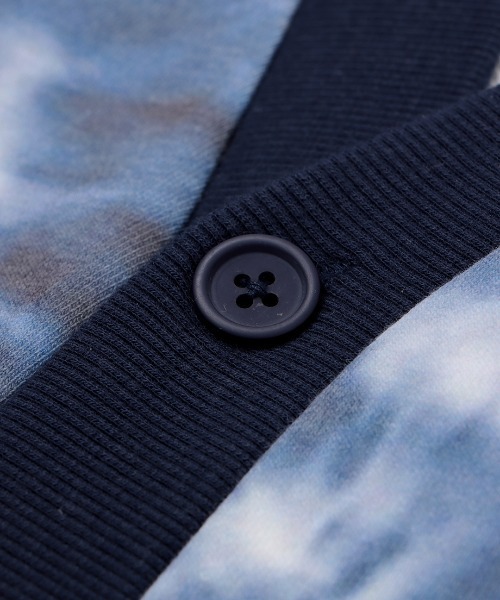 チチカカ（チチカカ）の「【ユニセックス】ムラ染めプリントカーディガン（カーディガン/ボレロ・メンズ・カーキ/ネイビー・LARGE/MEDIUM）」の13枚目の写真