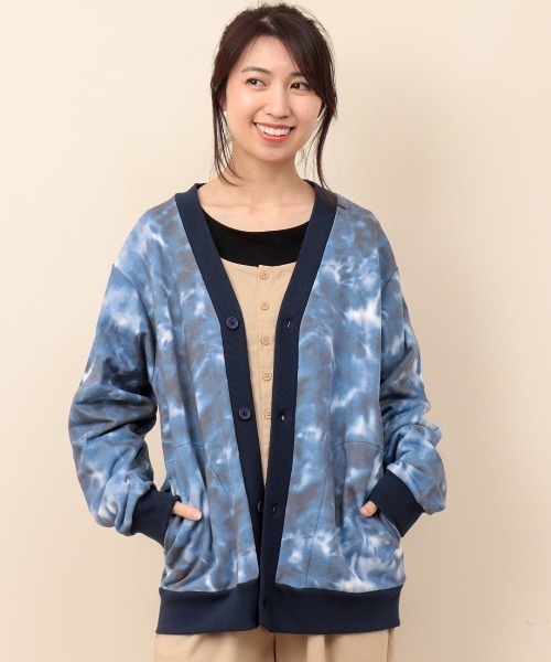 チチカカ（チチカカ）の「【ユニセックス】ムラ染めプリントカーディガン（カーディガン/ボレロ・メンズ・カーキ/ネイビー・LARGE/MEDIUM）」の18枚目の写真