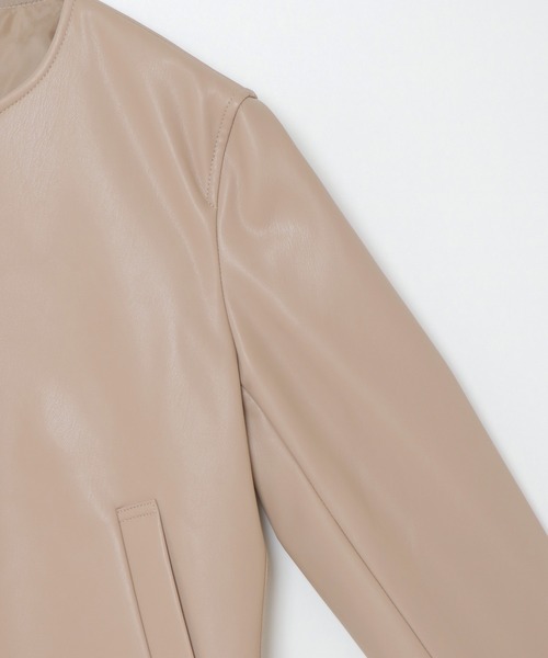 IKKA LOUNGE（イッカラウンジ）の「フェイクレザージャケット（ノー