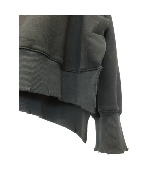 ulu(ウル)の「Original Big silhouette damage sweat(スウェット・レディース・ブラック/グリーン・FREE)」の13枚目の写真