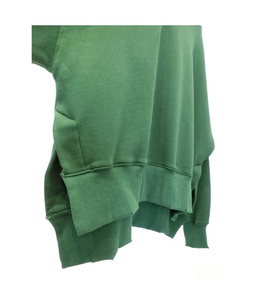 ulu(ウル)の「Original Big silhouette damage sweat(スウェット・レディース・ブラック/グリーン・FREE)」の20枚目の写真