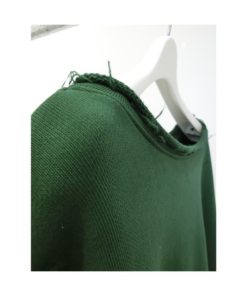 ulu(ウル)の「Original Big silhouette damage sweat(スウェット・レディース・ブラック/グリーン・FREE)」の17枚目の写真