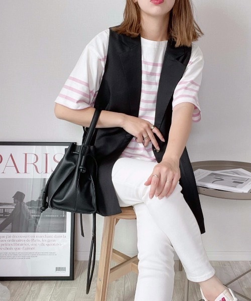 moment+（モーメントプラス）の「フェイクレザー 2WAY巾着ショルダーバッグ（ショルダーバッグ・レディース・ブラック/ベージュ/オレンジ/モカ/グレイッシュベージュ・FREE）」の19枚目の写真