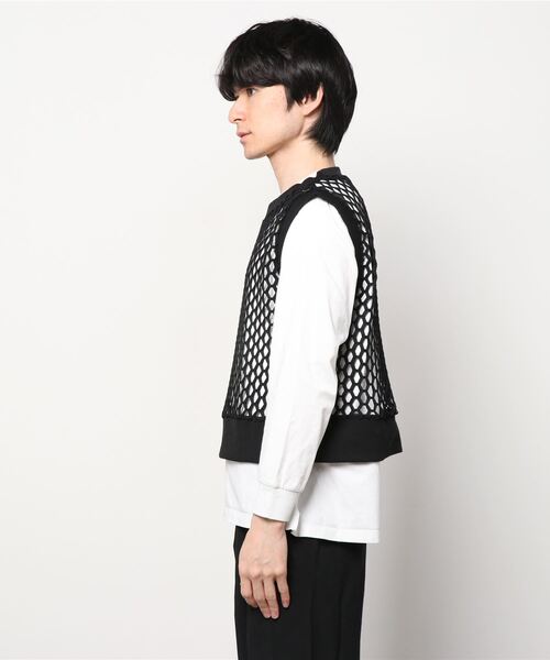BASIC COTTON(ベーシックコットン)の「【BASIC COTTON/ベーシックコットン】22SS MESH VEST/メッシュベスト アミアミベスト(ベスト・メンズ・ブラック・ONE SIZE)」の13枚目の写真